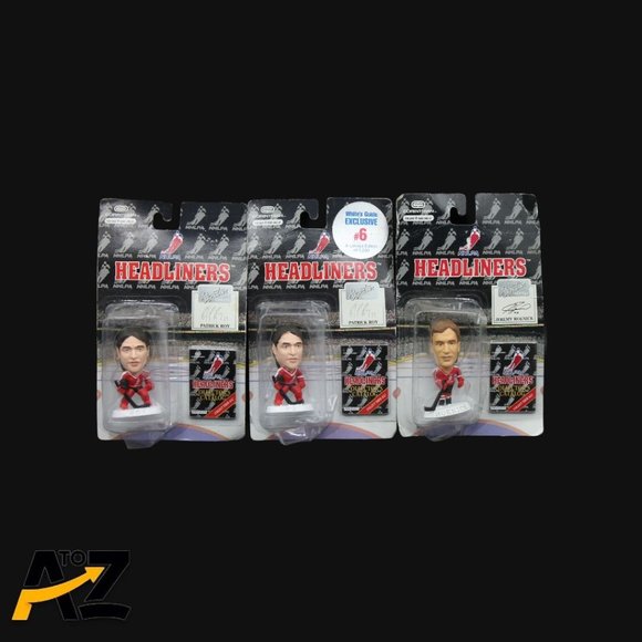 Lot of 3 Headliners Figures - Patrick Roy & Jeremy Roenick NHLPA Corinthian 1996 - Picture 1 of 12